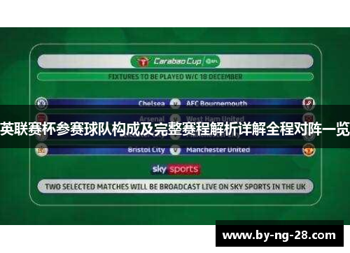 英联赛杯参赛球队构成及完整赛程解析详解全程对阵一览 英联赛杯参赛球队构成及完整赛程解析详解全程对阵一览
